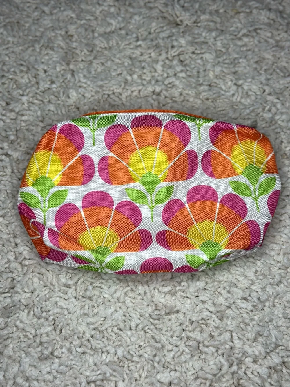 Clinique Floral Print Cosmetic Pouch